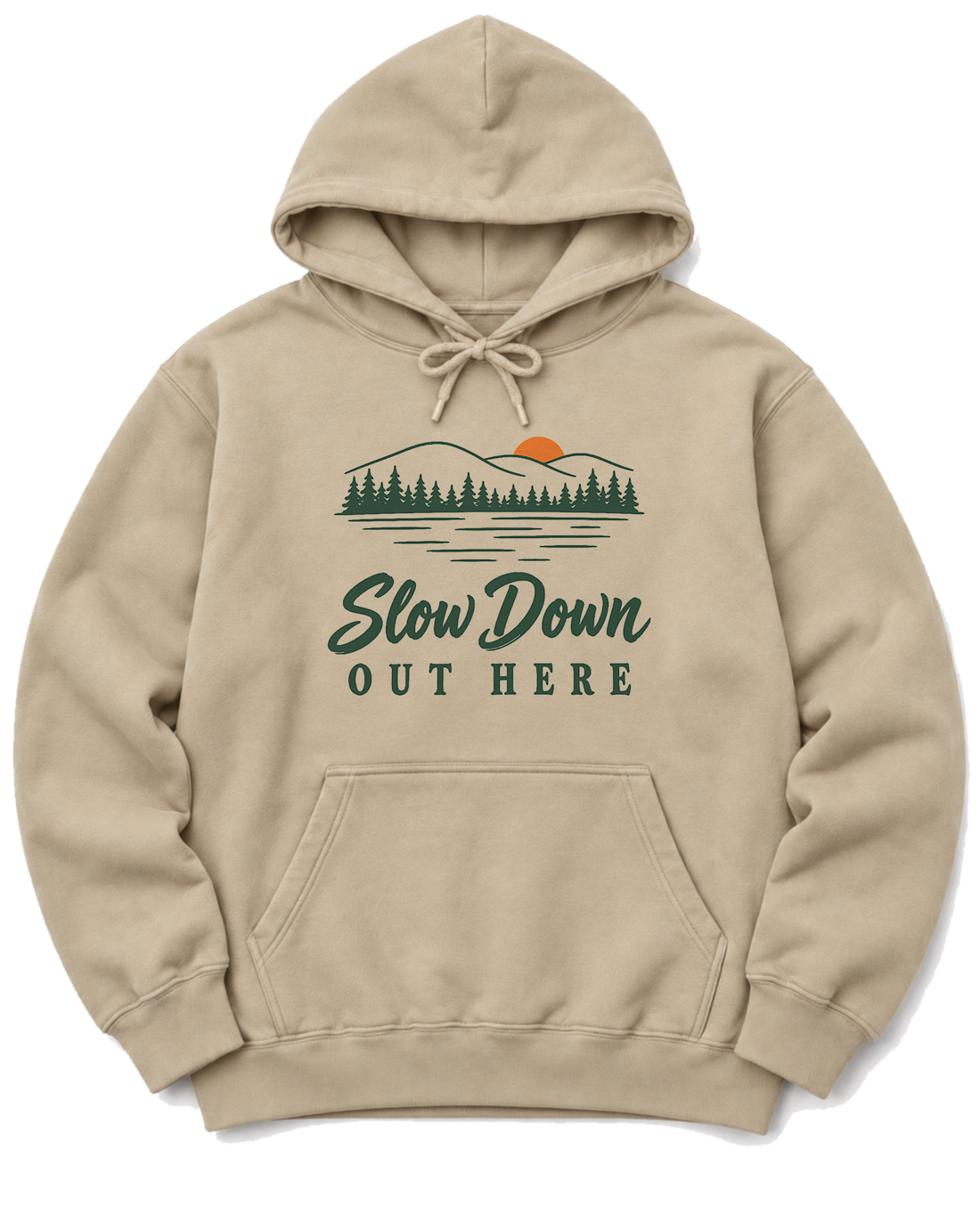 Slow Down Out Here Hoodie - Sand