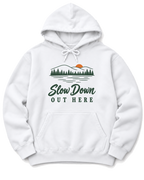 Slow Down Out Here Hoodie - White