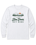 Slow Down Out Here Long Sleeve Shirt - White