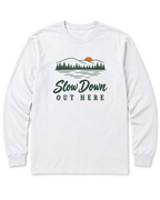 Slow Down Out Here Long Sleeve Shirt - White