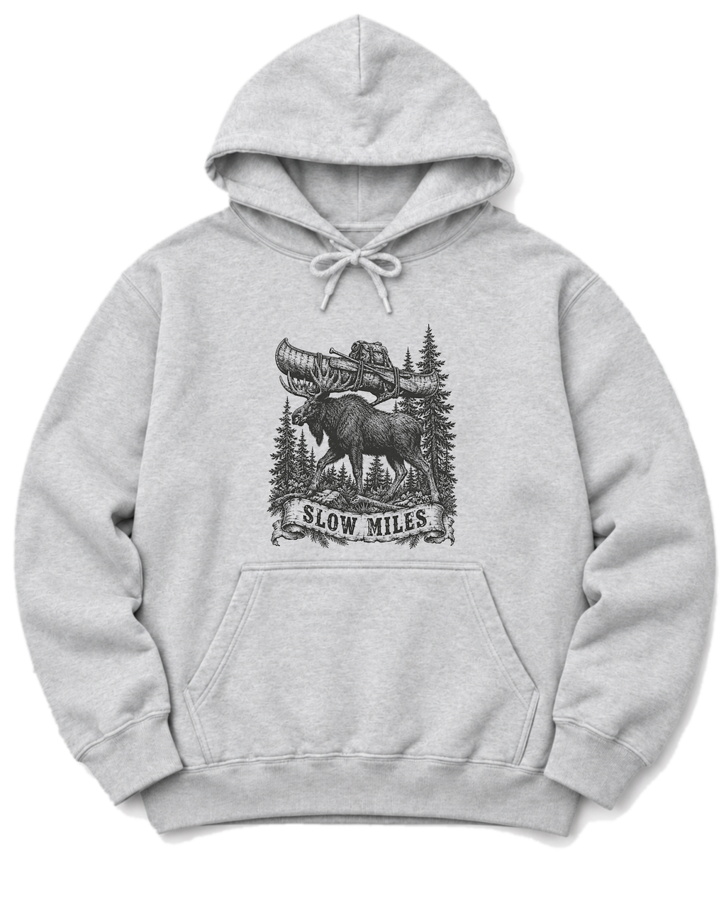 Slow Miles Hoodie - Ash