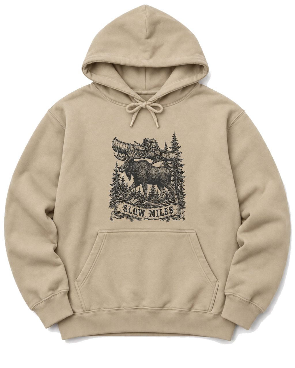 Slow Miles Hoodie - Sand