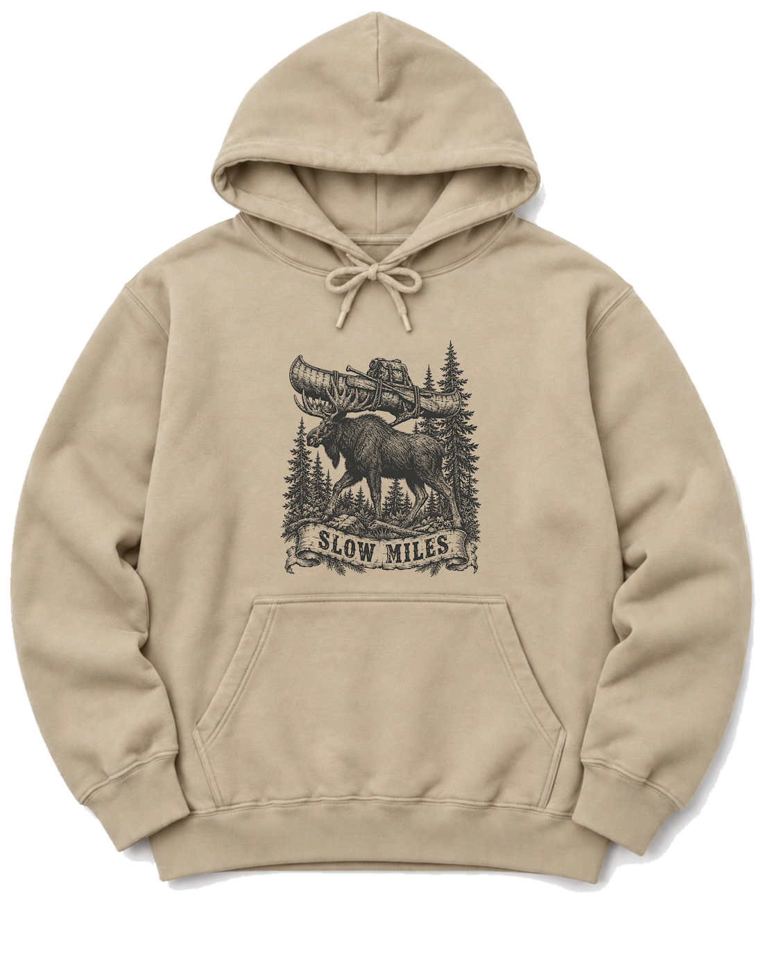 Slow Miles Hoodie - Sand
