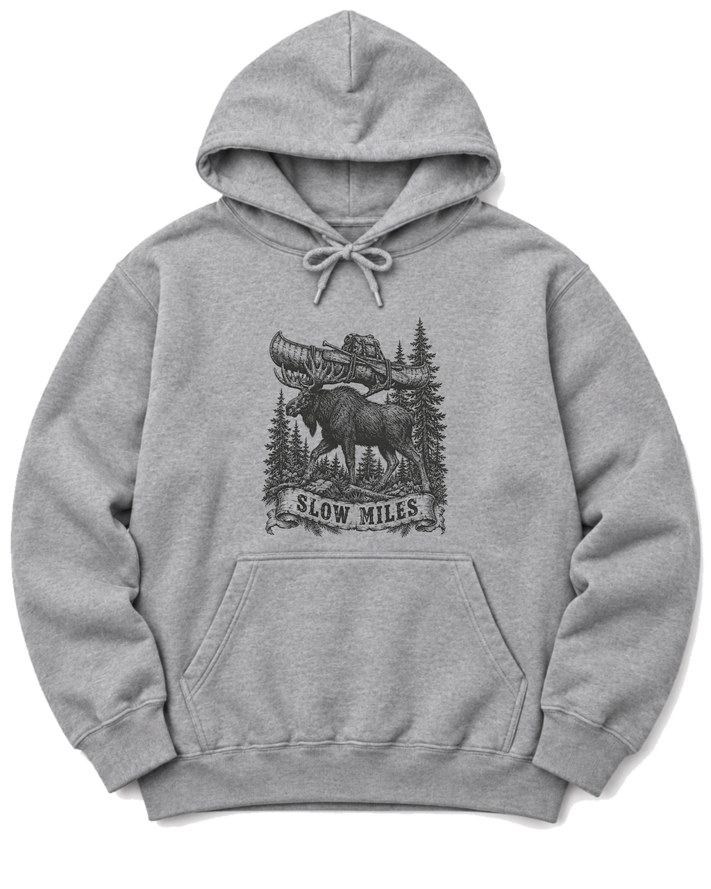 Slow Miles Hoodie - Sport Grey