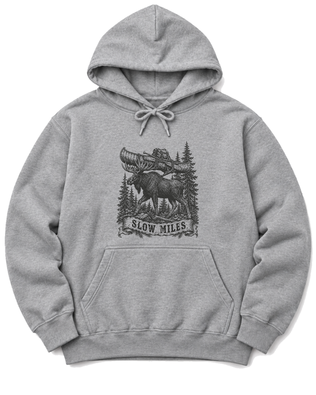 Slow Miles Hoodie - Sport Grey