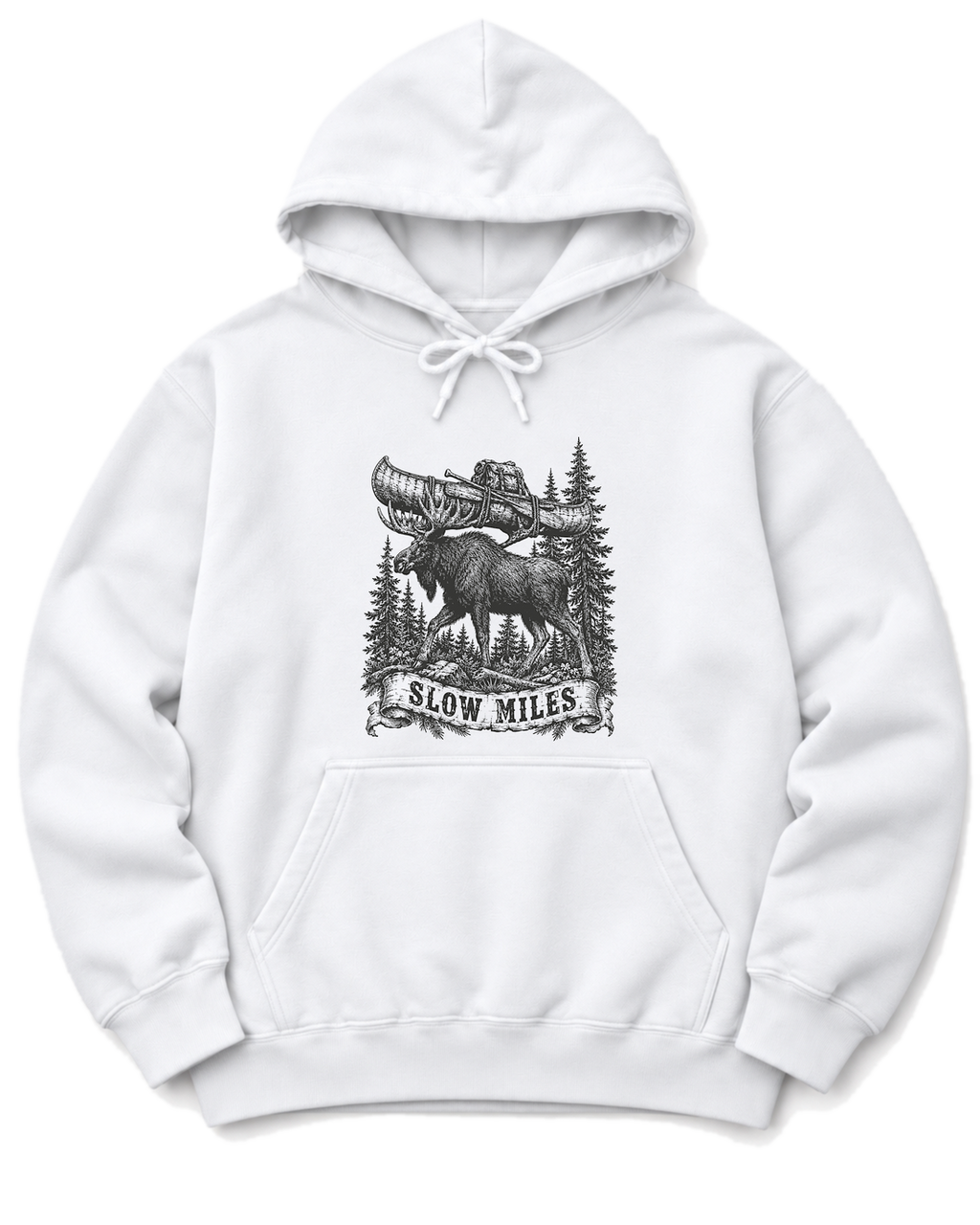 Slow Miles Hoodie - White