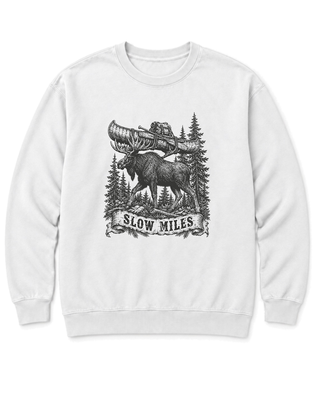 Slow Miles Sweatshirt - White