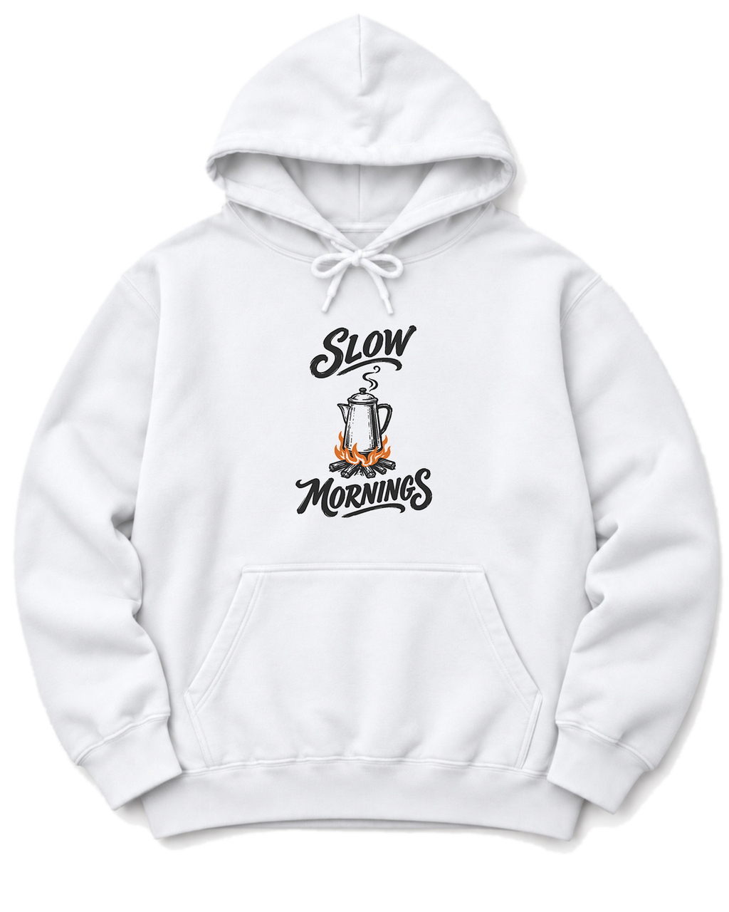 Slow Mornings Hoodie - White