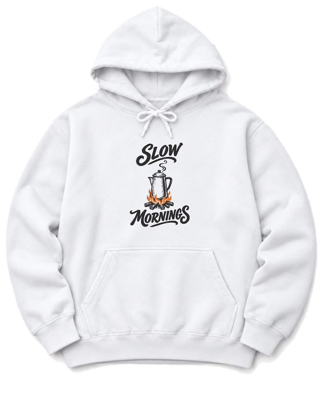 Slow Mornings Hoodie - White