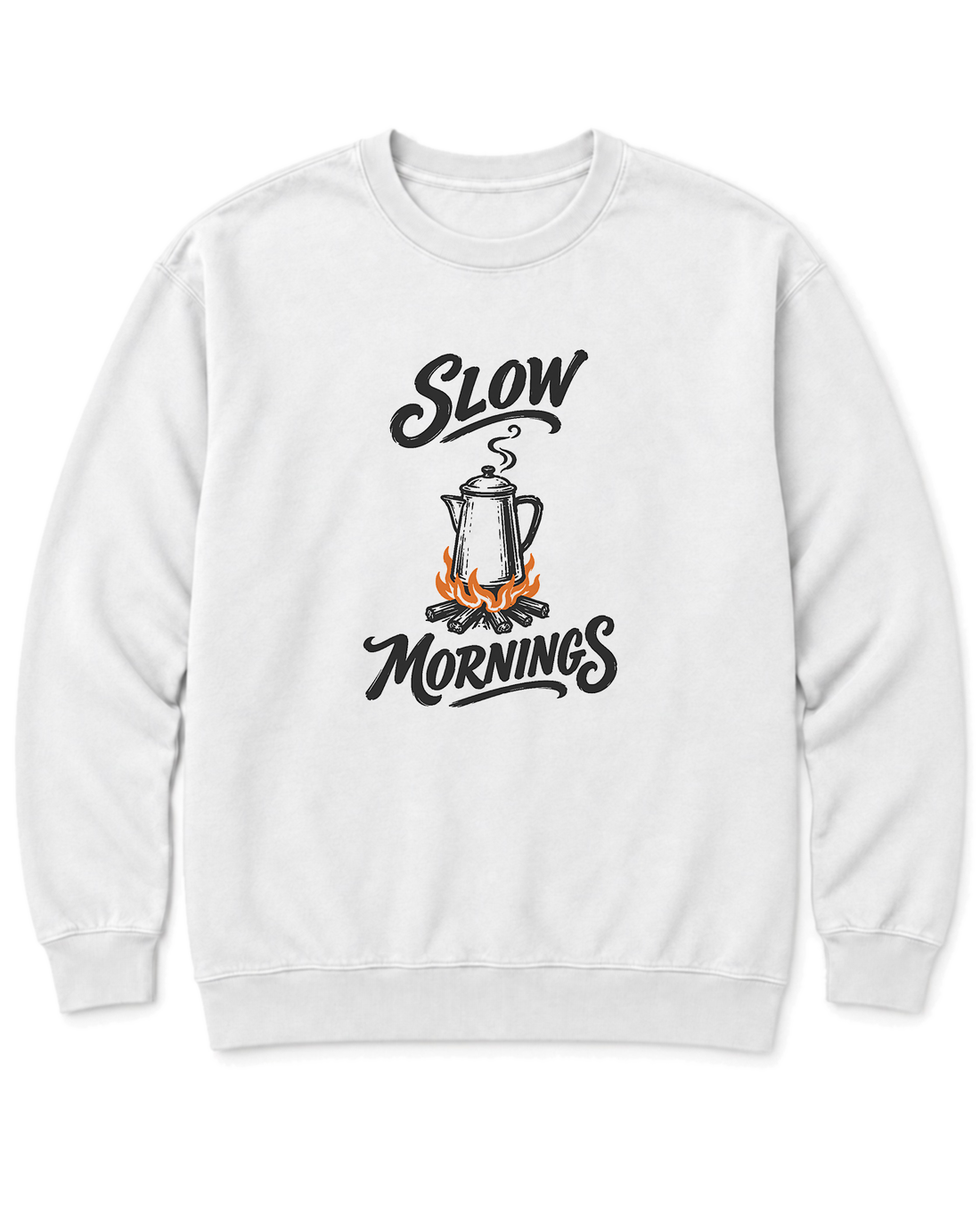 Slow Mornings Sweatshirt - White