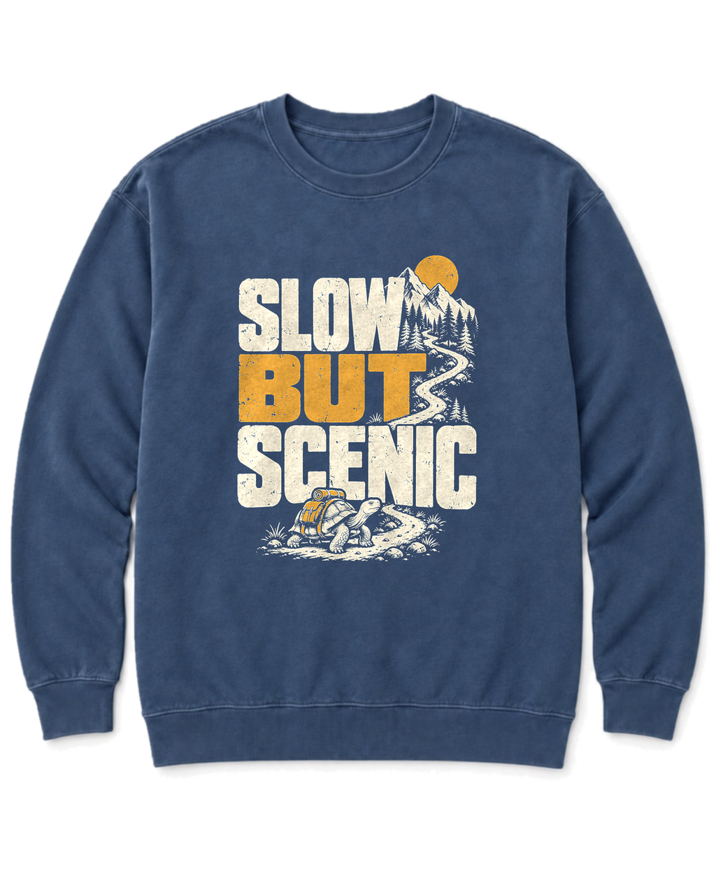Slow but Scenic Sweatshirt - Denim