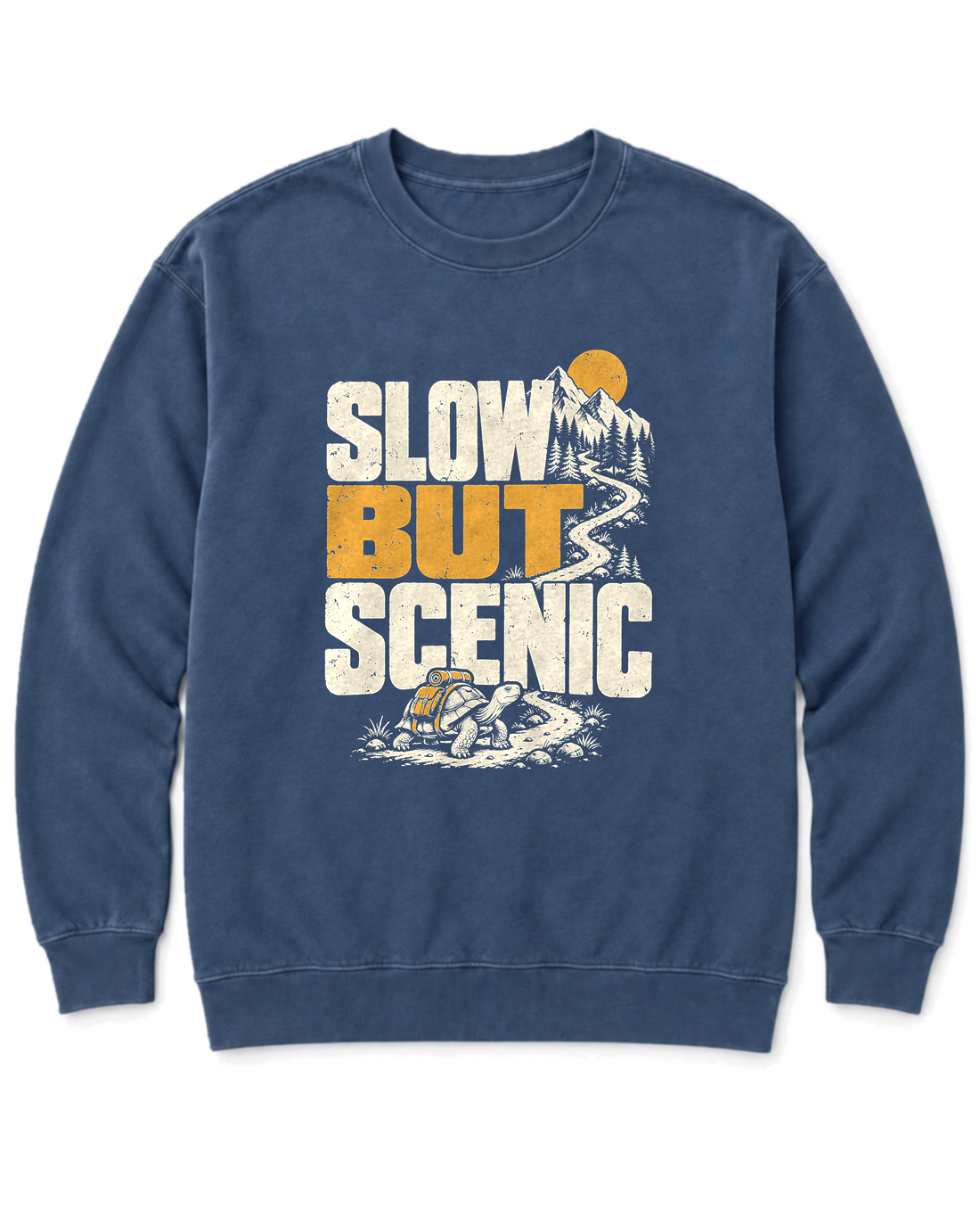 Slow but Scenic Sweatshirt - Denim