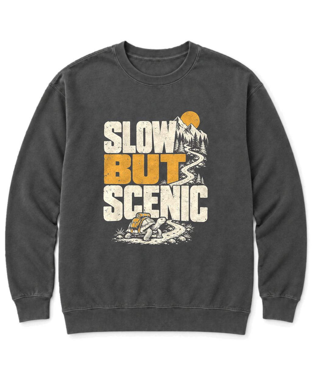 Slow but Scenic Sweatshirt - Pepper
