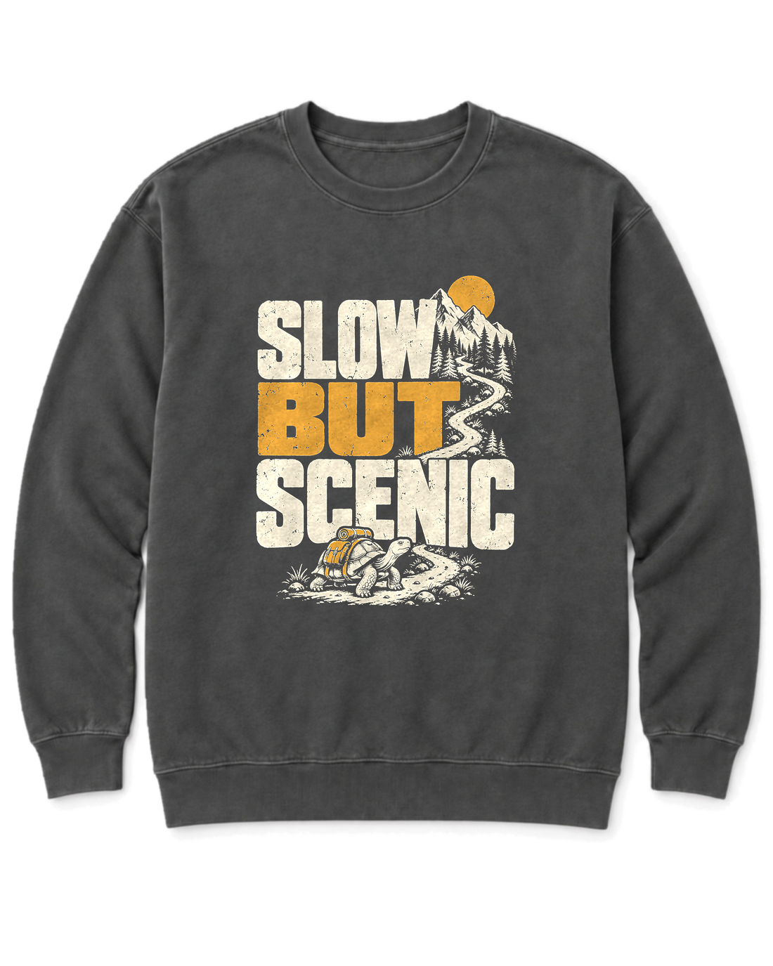 Slow but Scenic Sweatshirt - Pepper