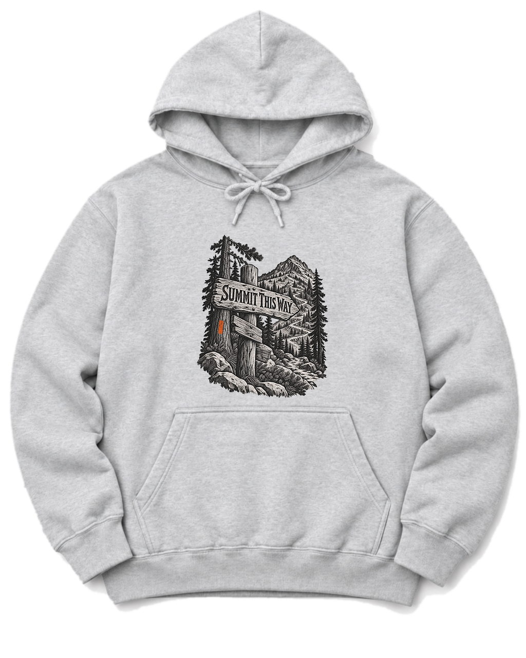 Summit This Way Hoodie - Ash