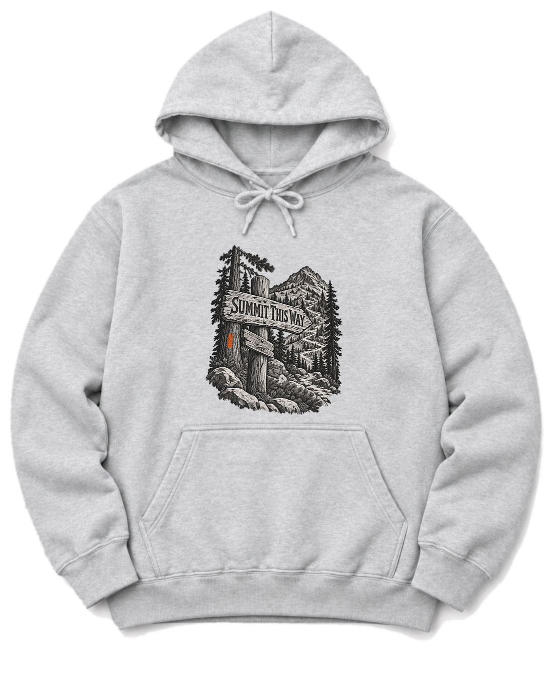 Summit This Way Hoodie - Ash
