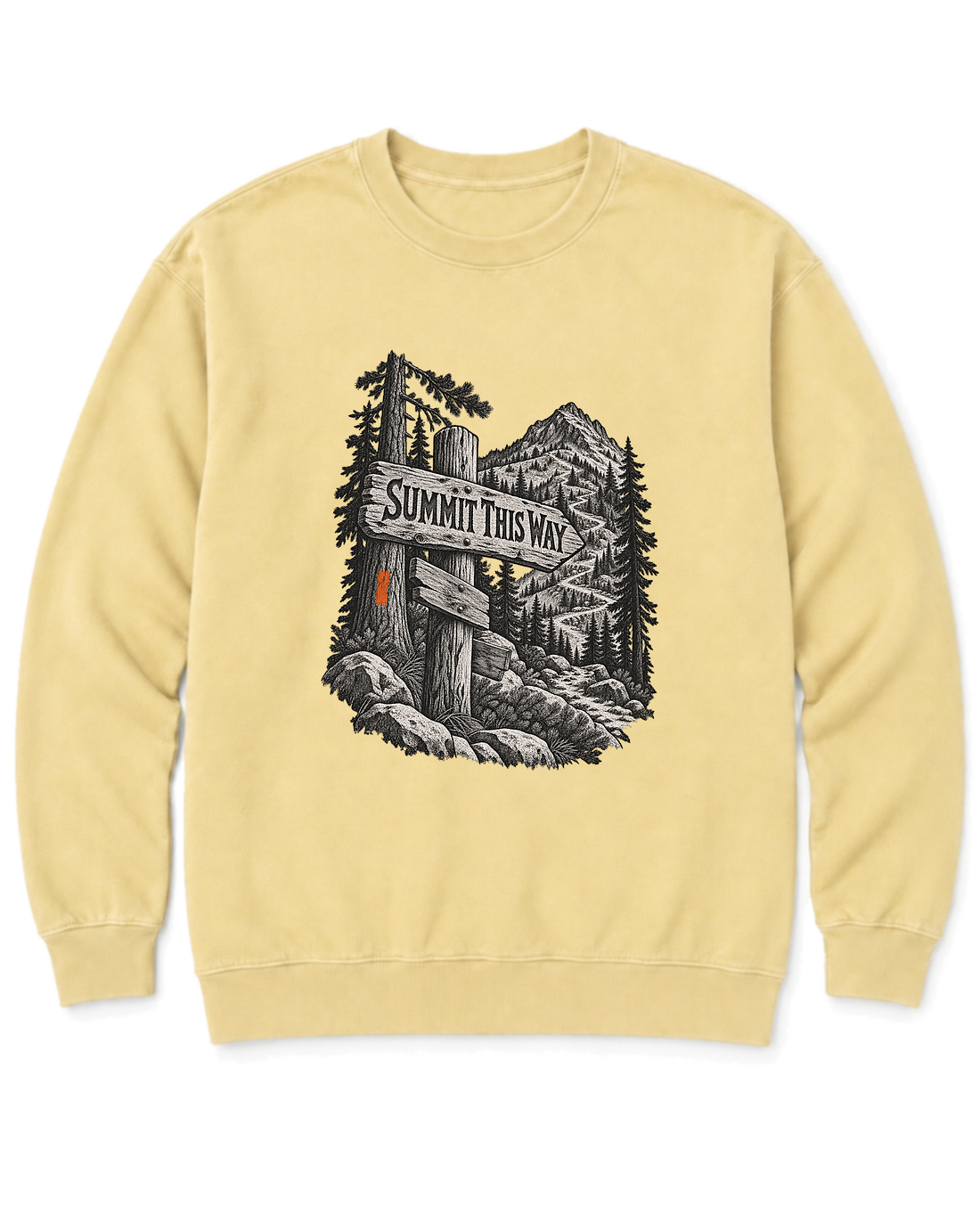 Summit This Way Sweatshirt - Butter