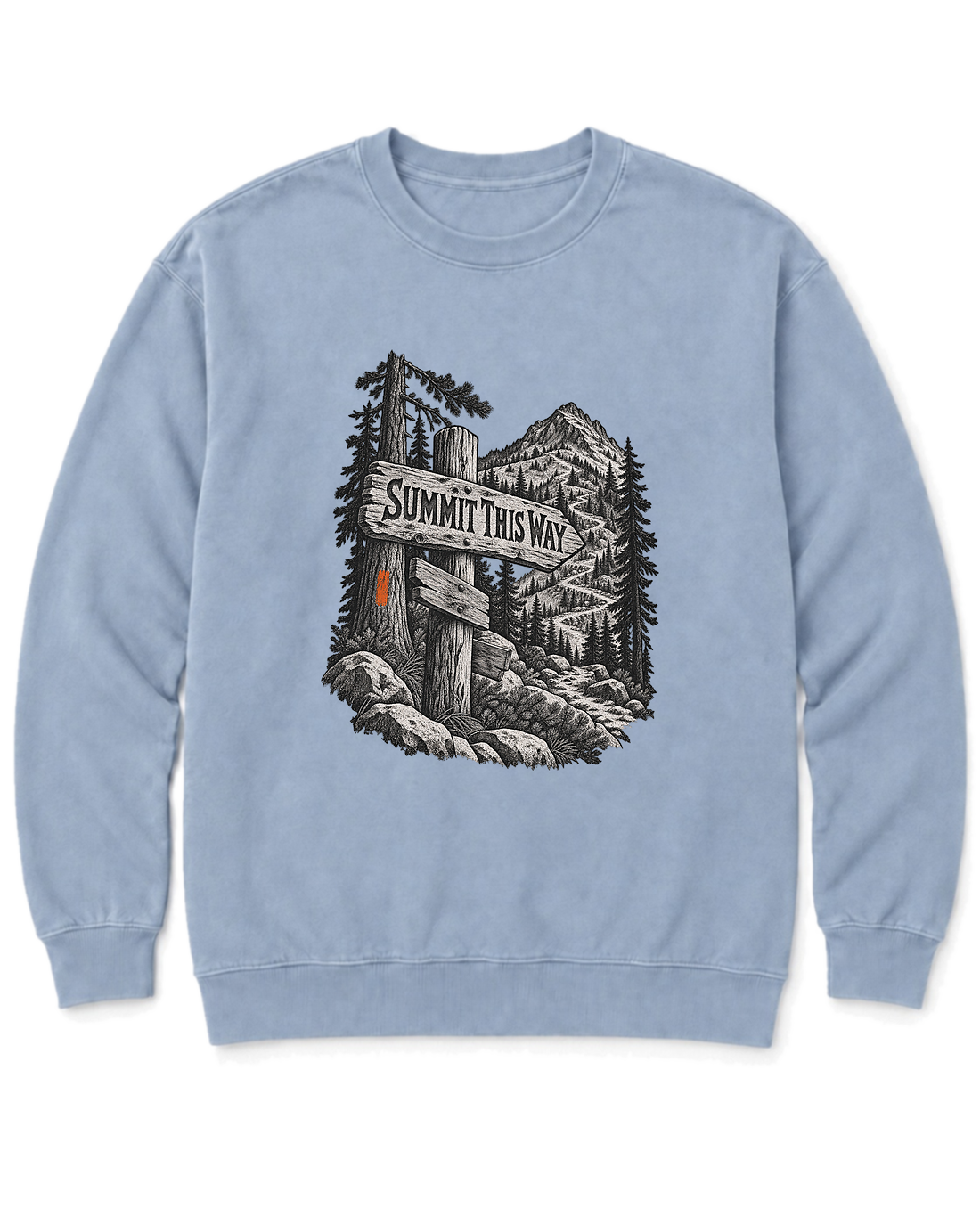 Summit This Way Sweatshirt - Chambray