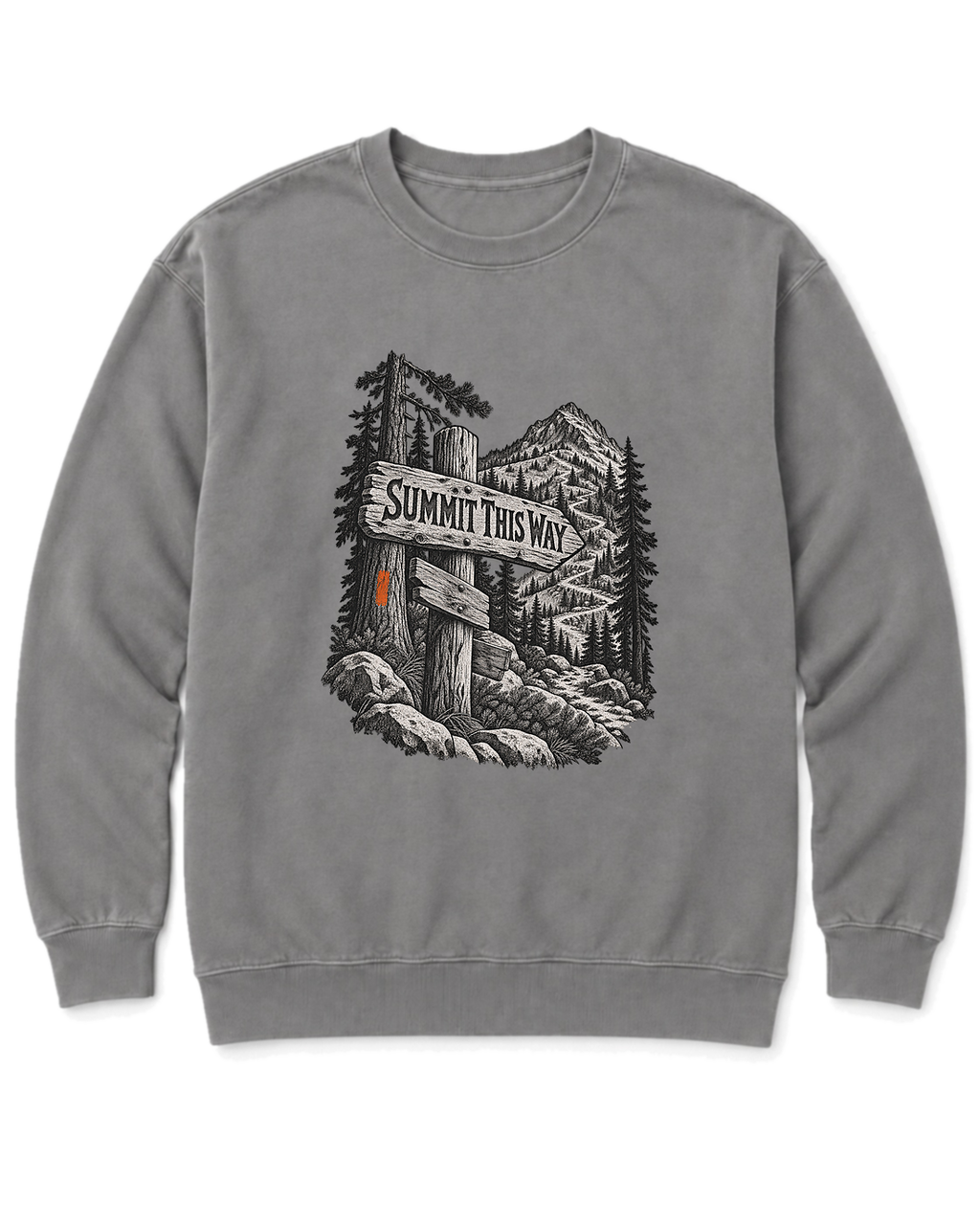 Summit This Way Sweatshirt - Grey