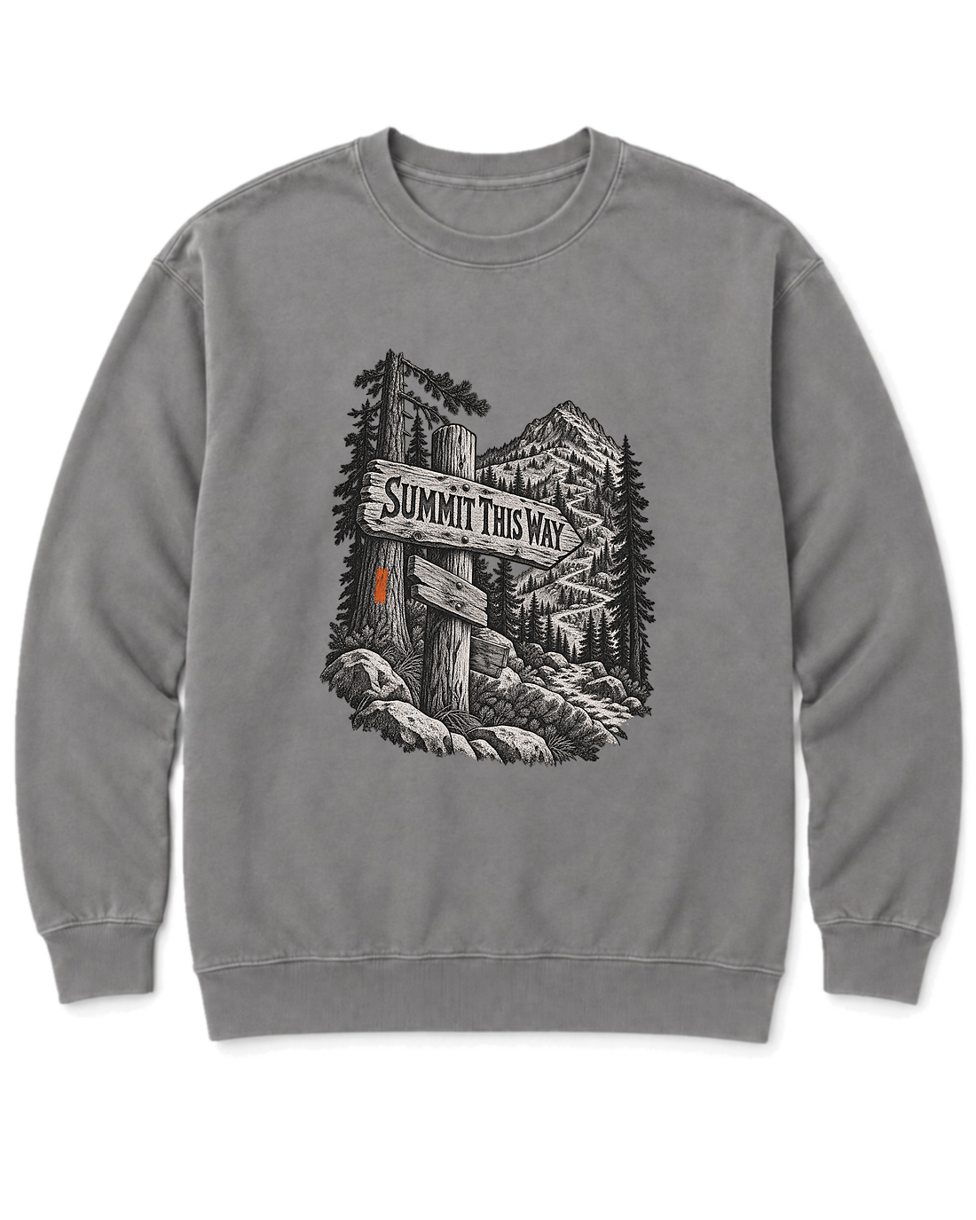 Summit This Way Sweatshirt - Grey
