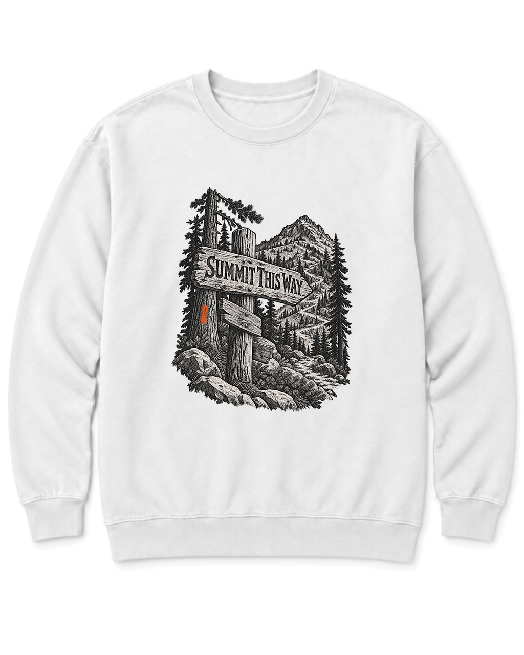 Summit This Way Sweatshirt - White
