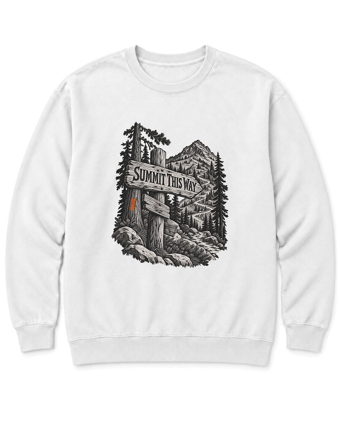Summit This Way Sweatshirt - White