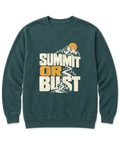 Summit or Bust Sweatshirt - Blue Spruce