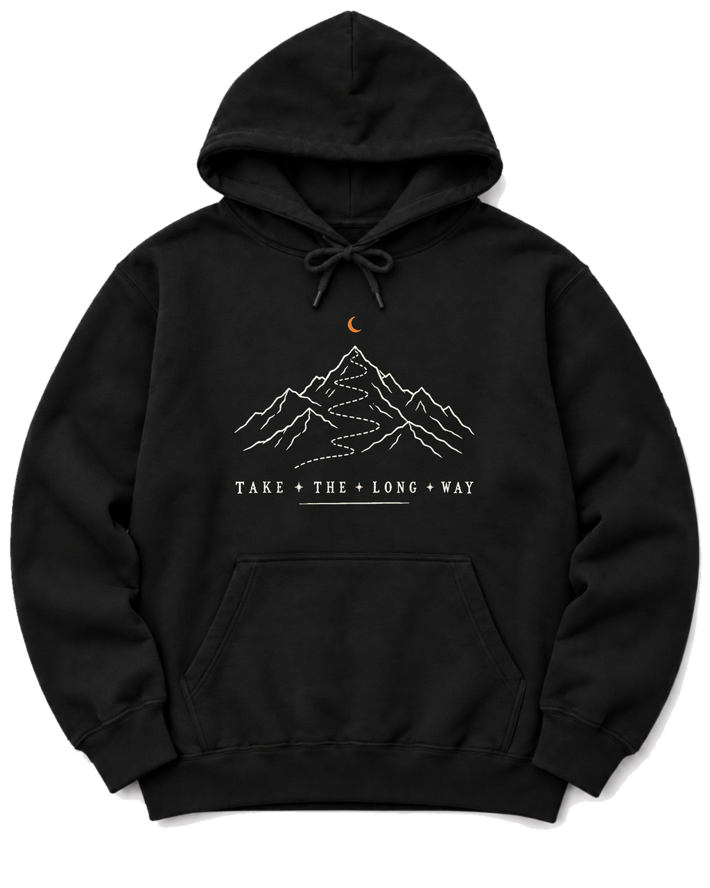 Take the Long Way Hoodie - Black