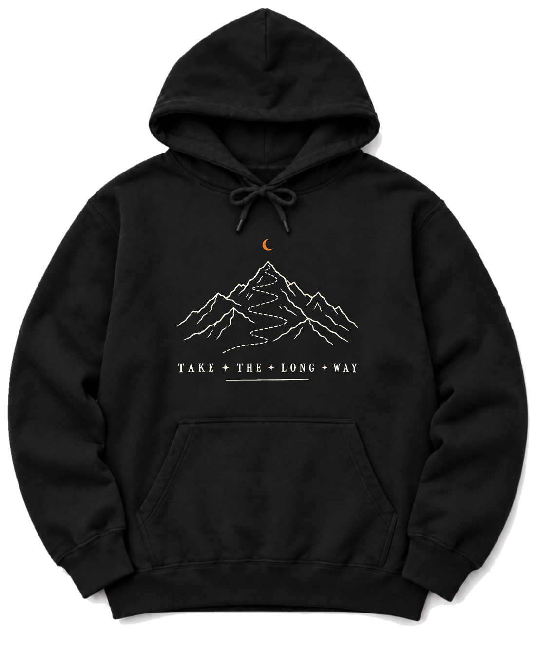 Take the Long Way Hoodie - Black