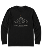 Take the Long Way Long Sleeve Shirt - Black