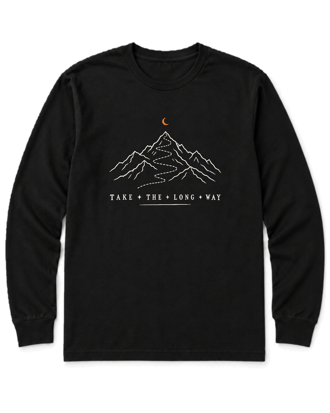 Take the Long Way Long Sleeve Shirt - Black