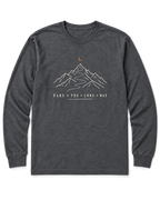 Take the Long Way Long Sleeve Shirt - Dark Heather