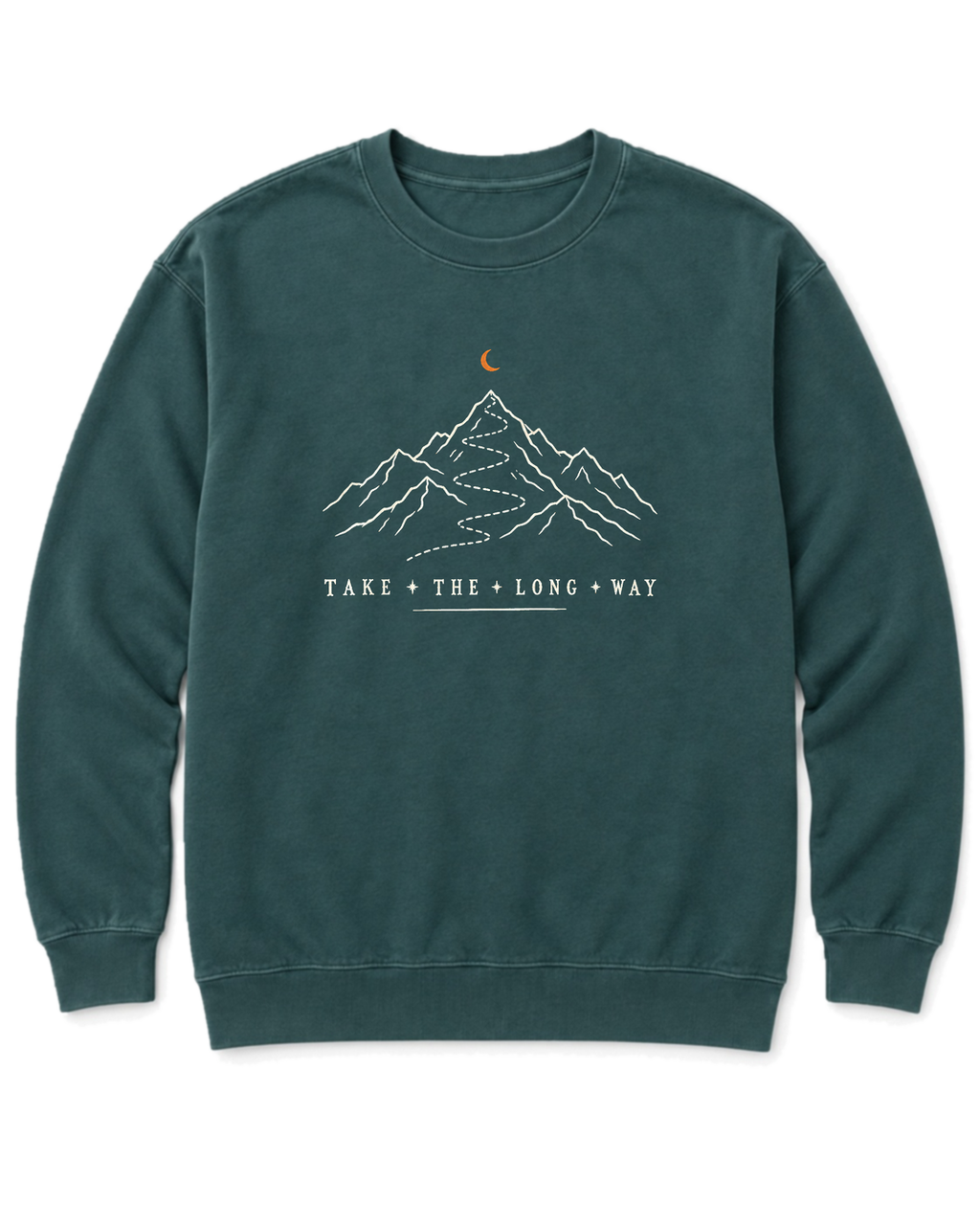 Take the Long Way Sweatshirt - Blue Spruce