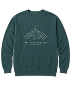 Take the Long Way Sweatshirt - Blue Spruce