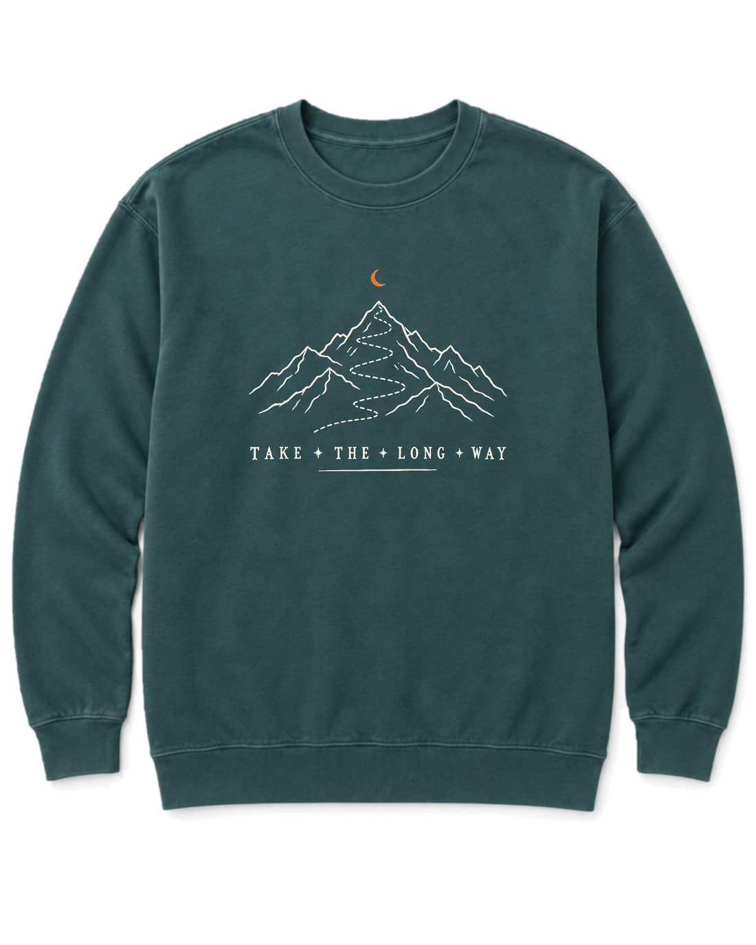 Take the Long Way Sweatshirt - Blue Spruce