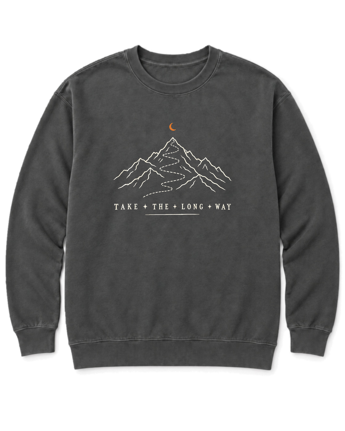 Take the Long Way Sweatshirt - Pepper