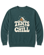Tents and Chill Sweatshirt - Blue Spruce