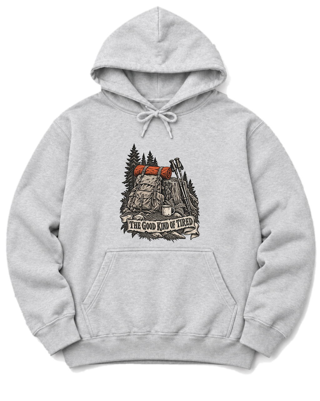 The Good Kind of Tired Hoodie - Ash