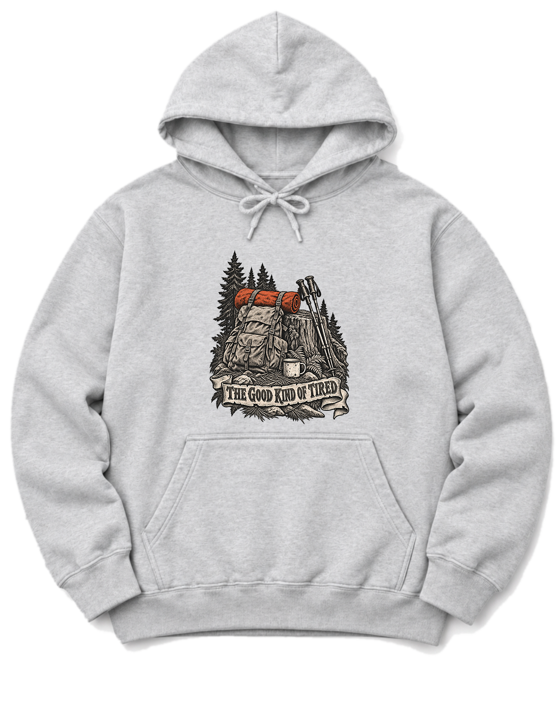 The Good Kind of Tired Hoodie - Ash