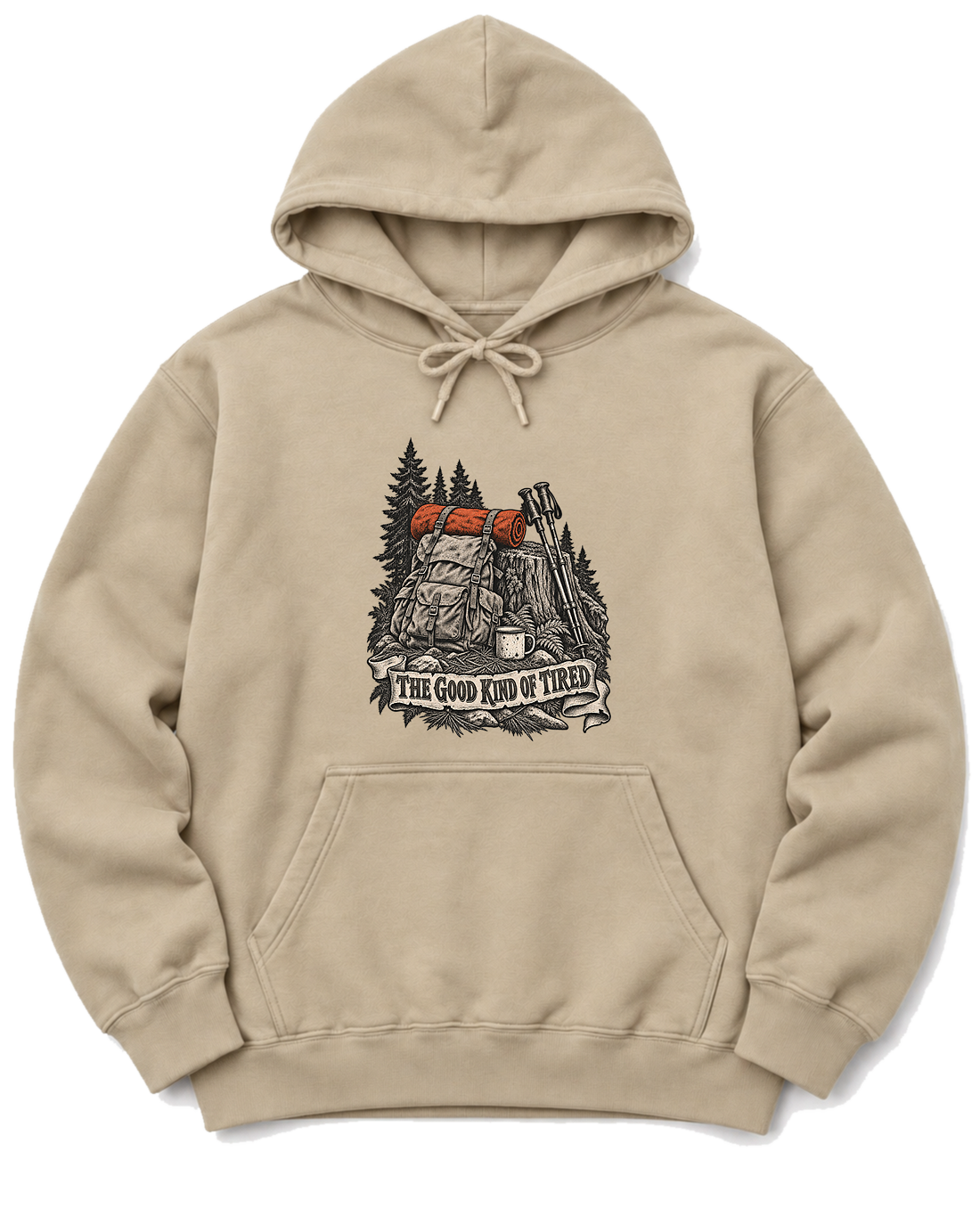 The Good Kind of Tired Hoodie - Sand