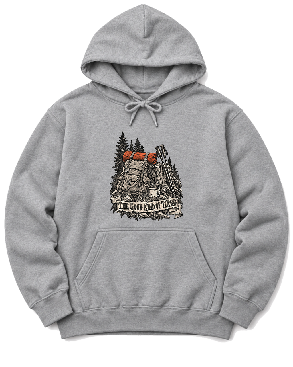 The Good Kind of Tired Hoodie - Sport Grey