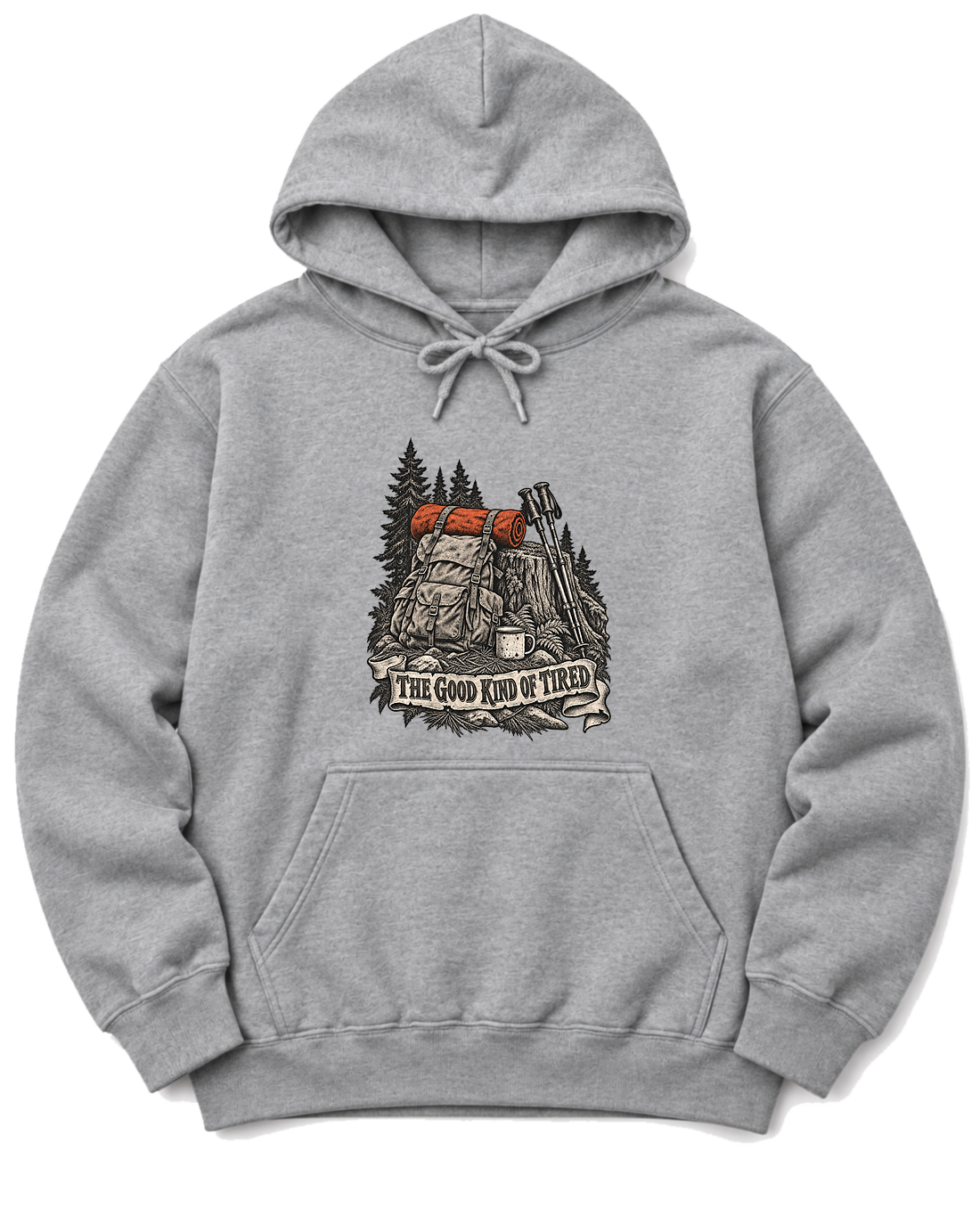 The Good Kind of Tired Hoodie - Sport Grey