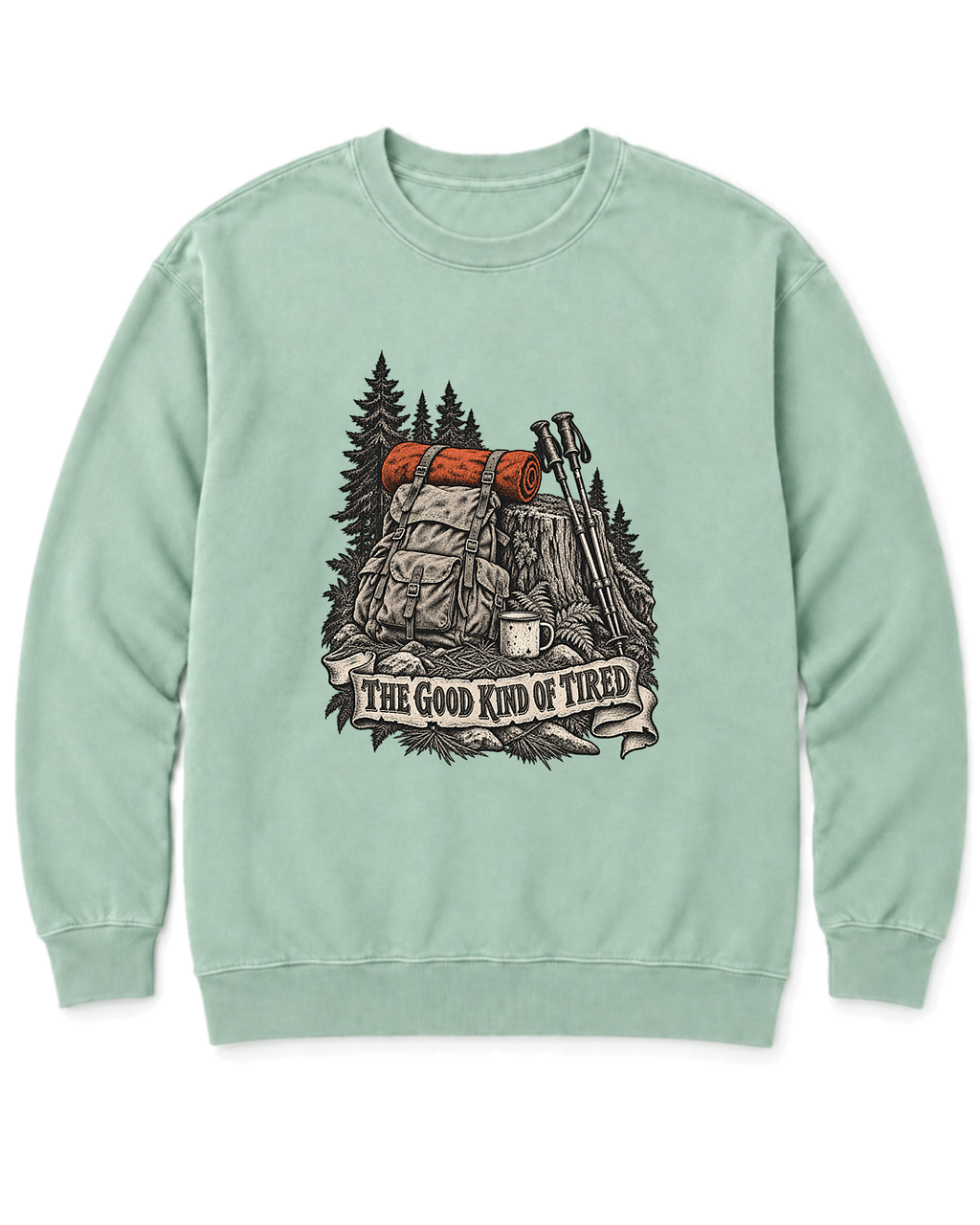 The Good Kind of Tired Sweatshirt - Chalky Mint