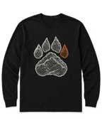 Topo Bear Paw Long Sleeve Shirt - Black