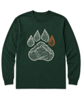 Topo Bear Paw Long Sleeve Shirt - Forest Green