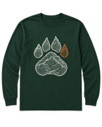 Topo Bear Paw Long Sleeve Shirt - Forest Green