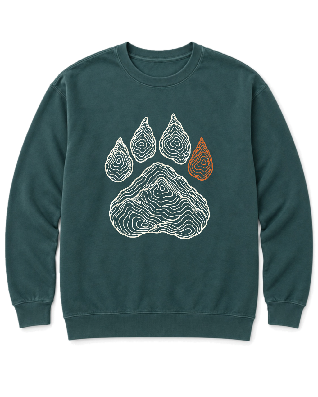 Topo Bear Paw Sweatshirt - Blue Spruce