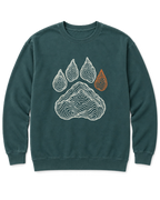 Topo Bear Paw Sweatshirt - Blue Spruce