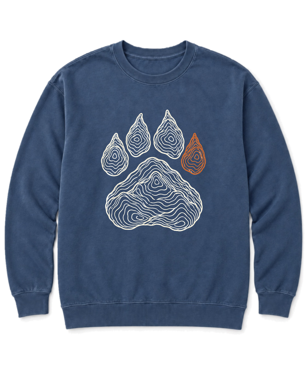 Topo Bear Paw Sweatshirt - Denim