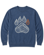 Topo Bear Paw Sweatshirt - Denim